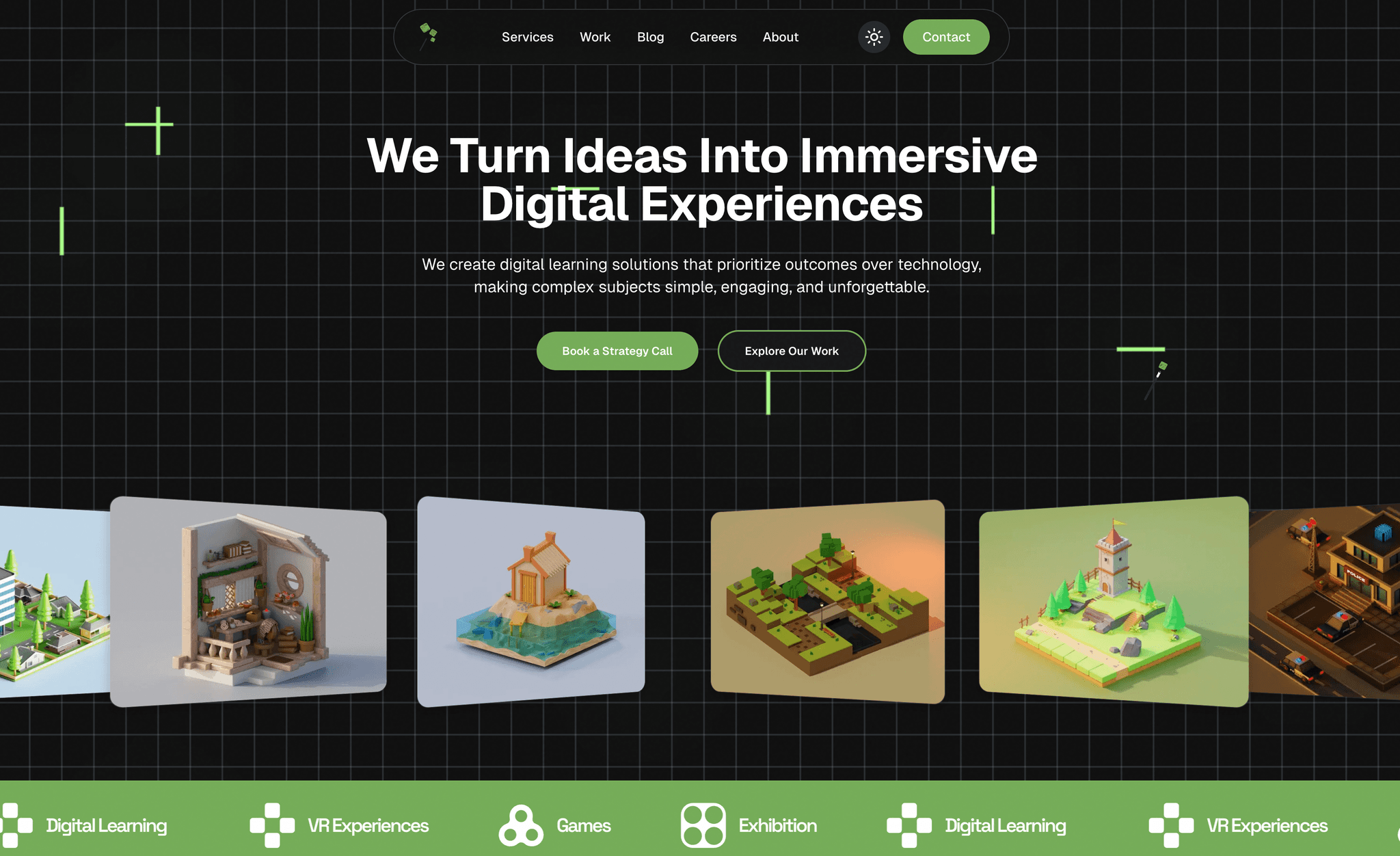Website project showcase