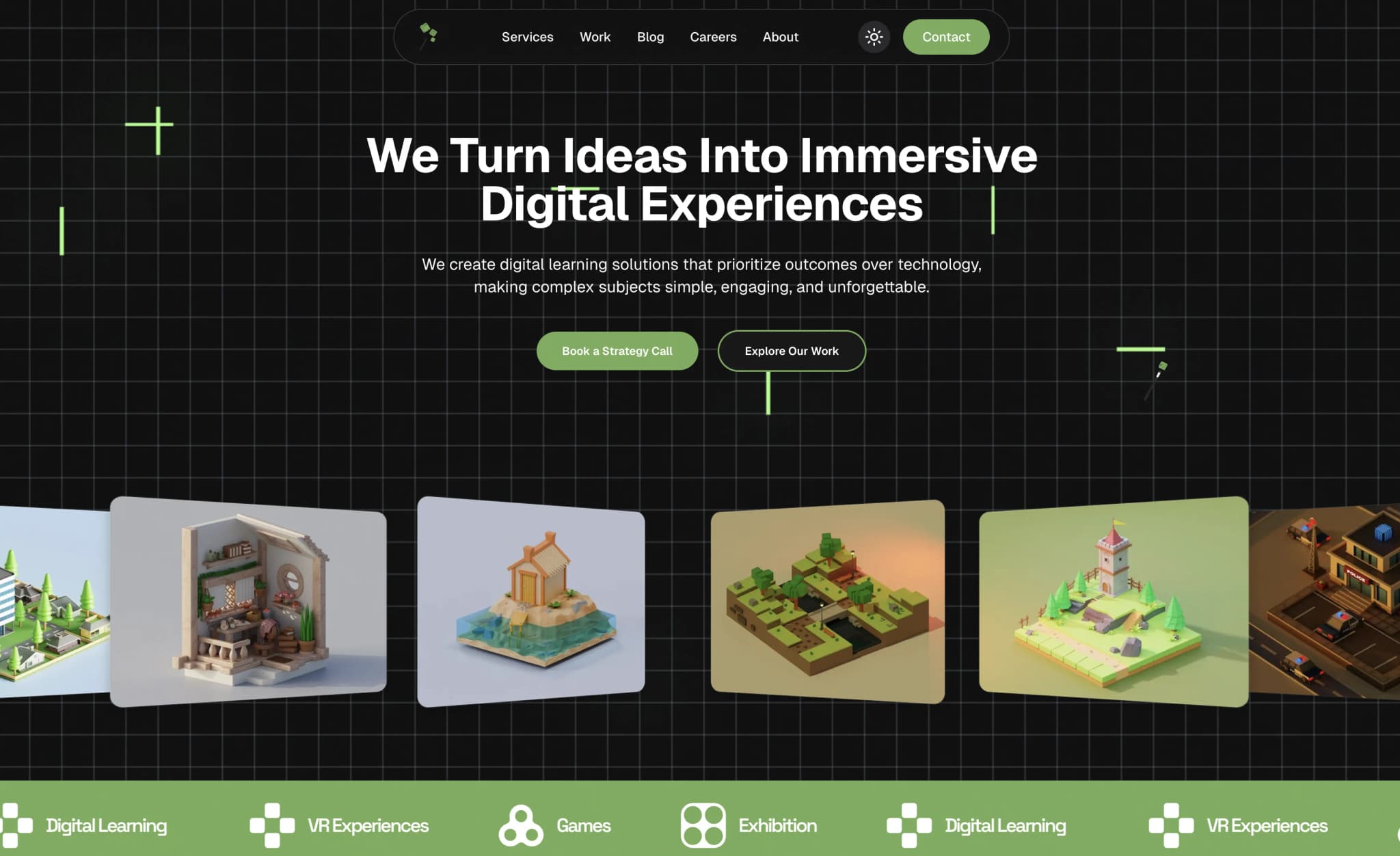 Website project showcase